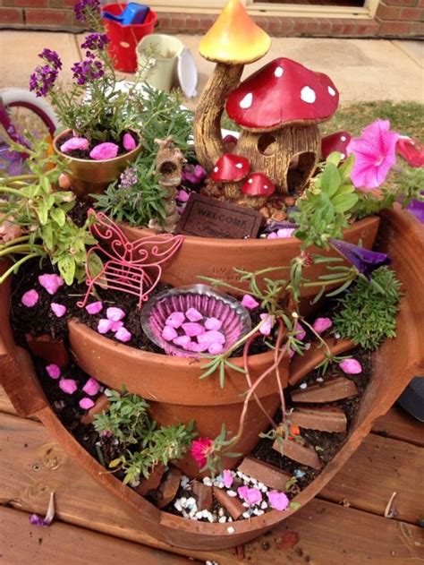 Diy Broken Pots Fairy Gardens The Art In Life