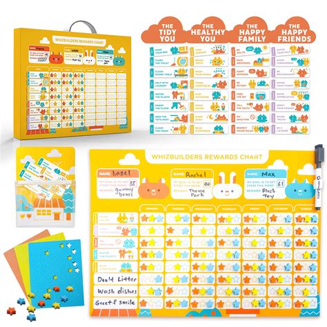 Buy Chore Chart For Kids Magnetic Reward Board Dry Erase Schedule