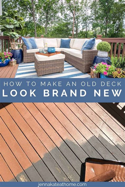 How To Restore An Old Deck Using Behr Deck Over Deck Makeover Diy