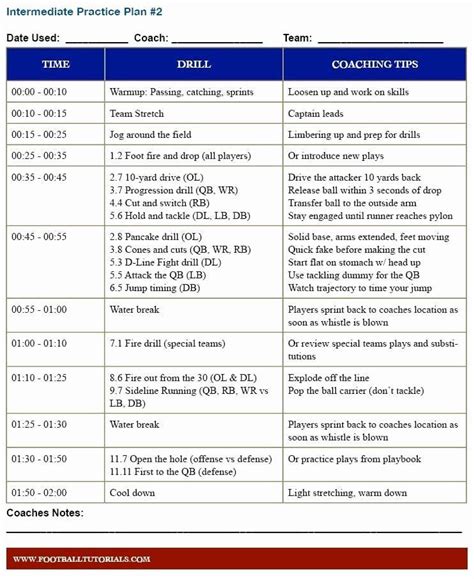 20 Baseball Practice Plan Template Excel