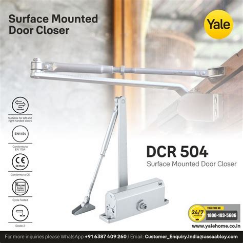Dcr Surface Mounted Yale Door Closer Assa Abloy India Pvt Ltd