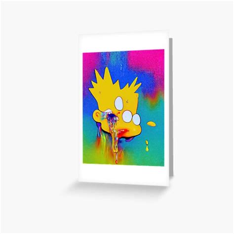 Melting Of Bart Melties Psychedelic Pop Culture Digital Art