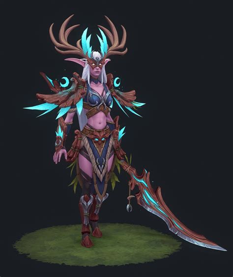 How Night Elf Heritage Armor Could Look Like 3d Model By Clyptic On Deviantart R Wow