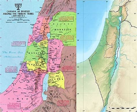 What Were The Twelve Tribes Of Israel Worldatlas