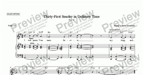 Responsorial Psalm 31st Sunday In Ordinary Time Yr C Sheet Music