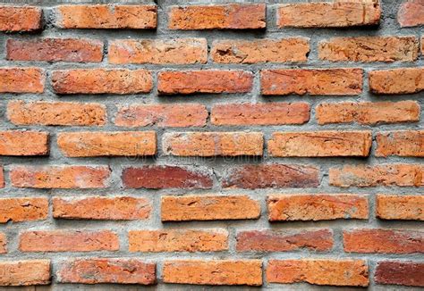 Old Red Brick Wall Texture For Background Stock Image Image Of Cement