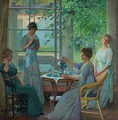 Portrait of Ellen Axson Wilson and Her Three Daughters Painting by ...