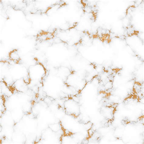 Seamless White Marble Tile Background With Golden Textured Pattern