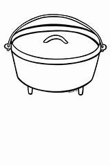 Dutch Oven Clipart Clip Cliparts Library Template sketch template