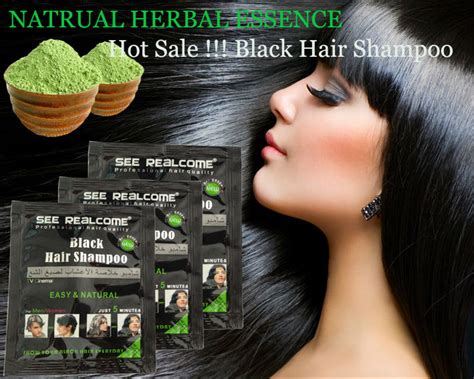 Natural Black Henna Hair Dye Hair Color Vcare Shampoo Dye