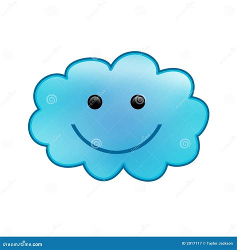 Smiling Cloud Stock Illustration Illustration Of Single 2017117