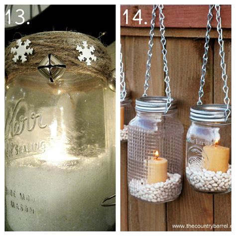Spray paint jars silver or gold to decorate for a festive event. 23 Mason Jar Ideas, Mason Jar Decor, Mason Jar Candles ...