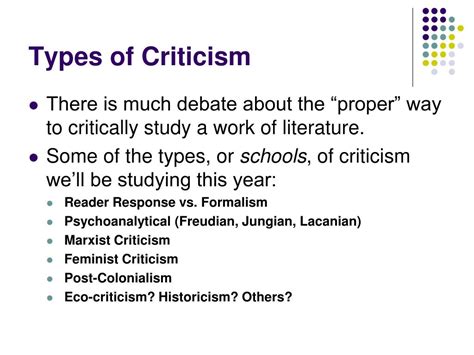 Ppt Introduction To Literary Criticism Powerpoint Presentation Free