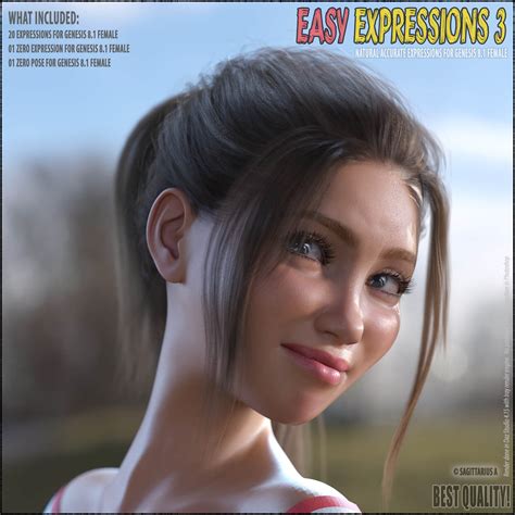 Easy Expressions For Genesis Female Extended License Daz