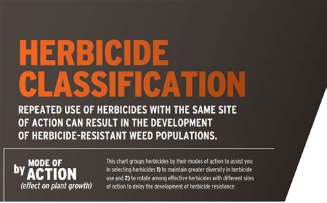 Free Herbicide Classification Poster