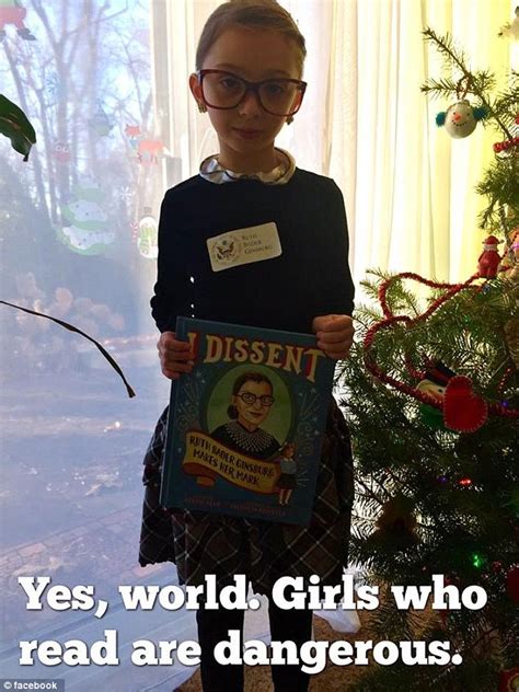 Columbia Girl Dressed Up As Ruth Bader Ginsburg For Her