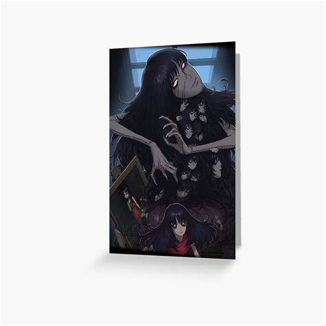 Tomie Head Junji Ito Greeting Card For Sale By Kepidek Redbubble