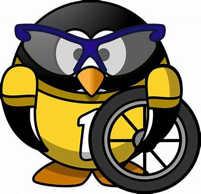 Penguin Clipart Cyclist Bicyclist Clip Vector Clker