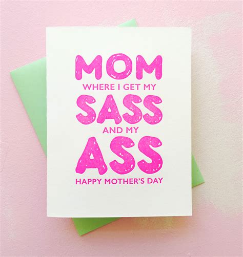 Richie Designs New In The Shop The Humorous Mothers Day Card
