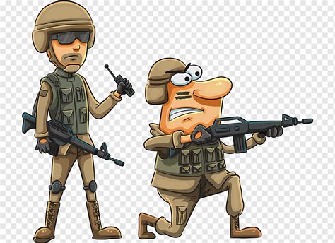Soldado Militar Ejército Dibujos Animados Dibujo Soldado Gente
