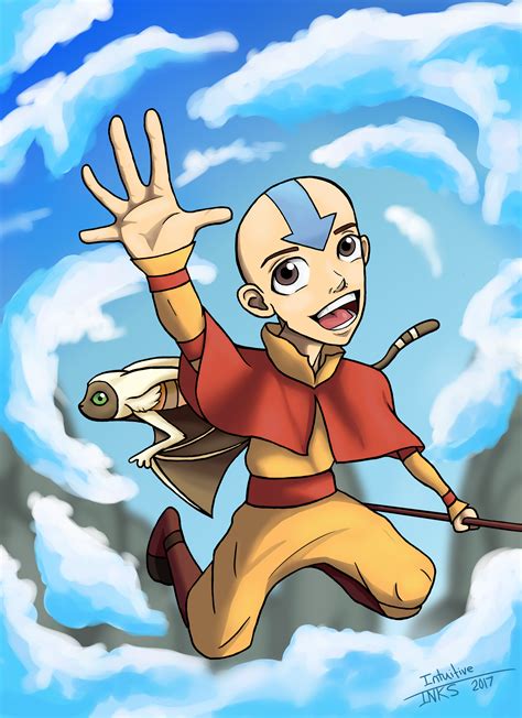 Aang From Avatar The Last Airbender By Intuitiveinks On Deviantart