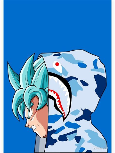 🔥 Free Download Goku Ssb Bape Poster By Mrake Redbubble Bape Art Dragon