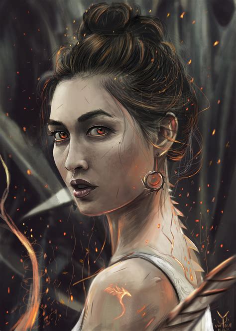Transformation Dragon Girl Digital Painting By Vurdem On Deviantart