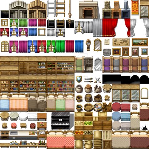Homely Inside Tileset Rpg Tileset Free Curated Assets For Your Rpg