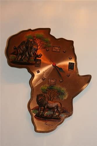 Copper Africa Clock This Beautiful Clock Is Made From