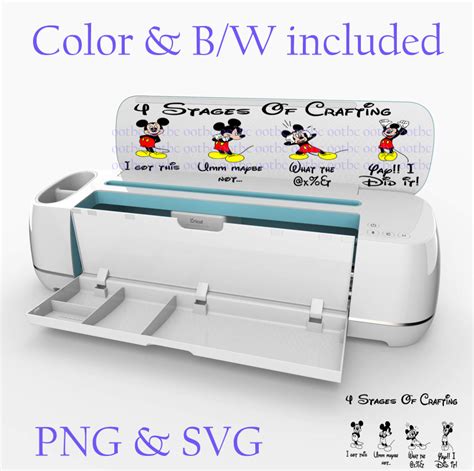 Mickey Mouse 4 Stages Of Crafting Cricut Design Svg Png Inspire Uplift