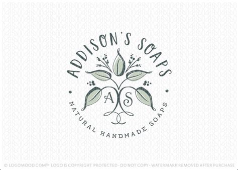 Drewhits organic and natural soap logo design. Readymade Logos for Sale Addison's Soap | Readymade Logos ...