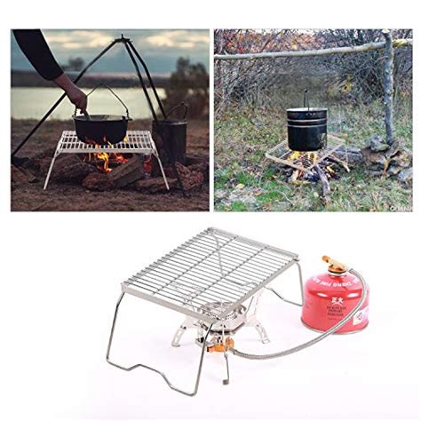 Redswing Folding Campfire Grill Heavy Duty 304 Stainless Steel Grate