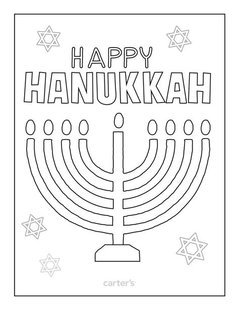 Hanukkah Coloring Pages Free Printables