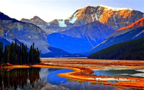 Wallpaper Jasper National Park Alberta Kanada Hd Widescreen High