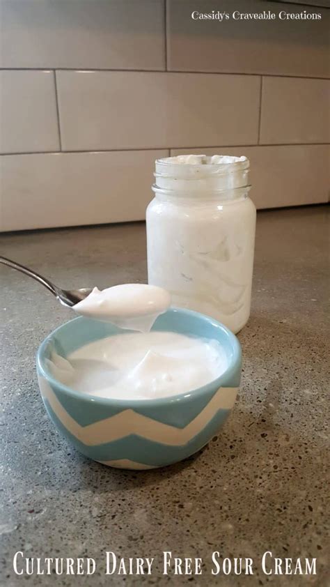 How To Make Cultured Dairy Free Sour Cream Paleo Vegan Easy Dairy