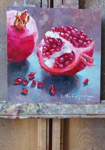 Pomegranate Oil Oil Painting For Sale Fruit Painting Daily