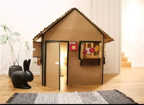 Upcycle Your Cardboard Box Into Kids Play House Use The Pdf Step By