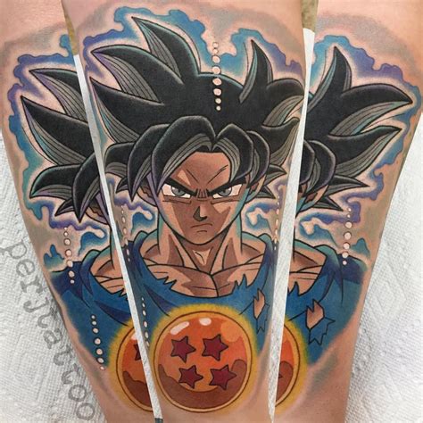 Dragon ball gt goku, the hero who destroyed the evil of frieza, cell, and buu in dbz, learns that an old foe, emperor pilaf from db has captured the 7 magical black star dragon balls, which, at the cost of the planet the balls are on, can grant any wish. TOP 10 Tatuagens de Dragon Ball Z (Adam Perjatel) goku instinto superior | Z tattoo, Dragon ball ...