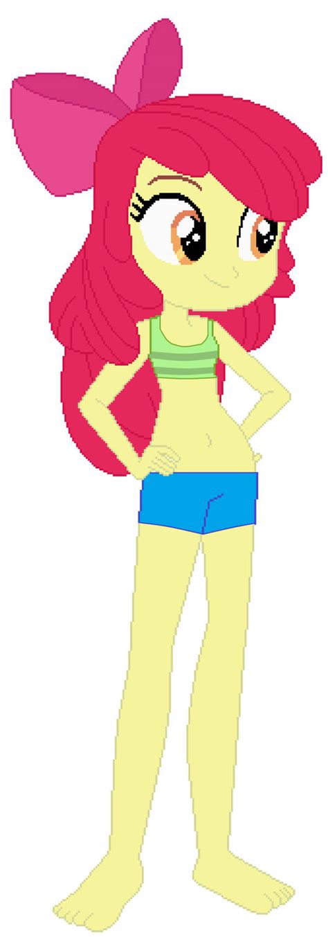 Apple Bloom Eqg In Her Swimsuit By Jawsandgumballfan24 On Deviantart