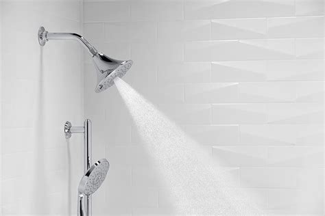 bathroom fixtures kohler k 22169 g cp forte 1 75 gpm multifunction showerhead with katalyst air