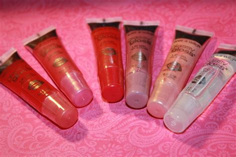 Lot Of 6 Wet N Wild Glassy Gloss Lip Gel Assorted Shades No Repeats