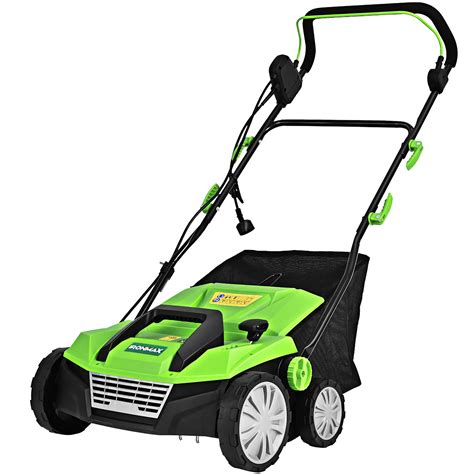 Yes, that is why read the below reviews and get the perfect answer no doubt about it. IronMax 13Amp Corded Scarifier 15'' Electric Lawn Dethatcher w/50L Collection Bag Green ...