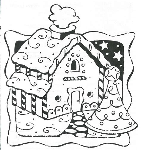 Free Christmas Coloring Page Gingerbread House Download Free Christmas