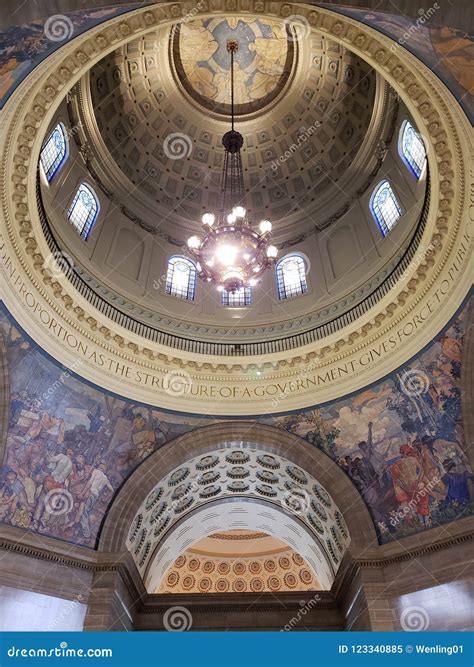 Ceiling Of Missouri State Capitol Building Usa Editorial Image Image