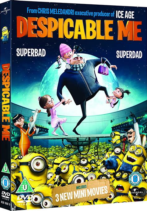 Despicable Me With Limited Edition D Lenticular Sleeve DVD Amazon Co Uk Pierre Coffin
