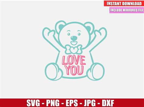 Download Teddy Bear SVG Free Cut File for Cricut and Silhouette ...