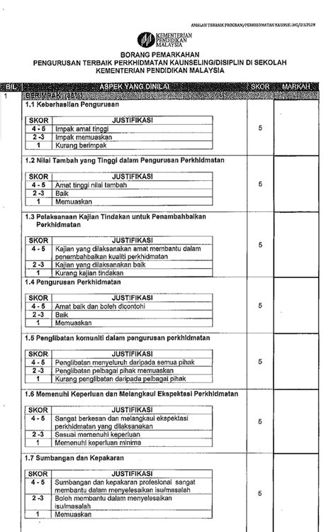 Borang Penilaian Program Sekolah Contoh Borang Maklum Balas Program Images Riset