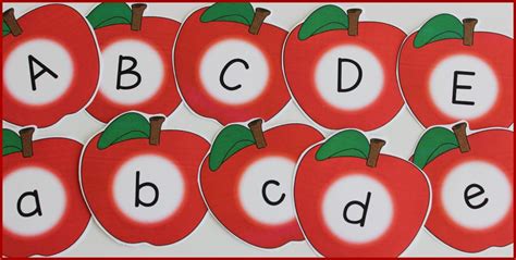 Apple Themed Activities For Learning The Alphabet And Rhyme Make Take