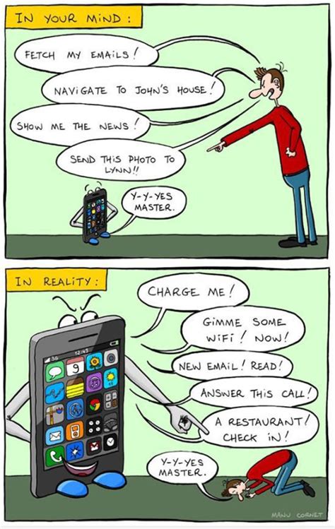 Funny Cartoons That Show That Smartphones Are Taking Over The World 28