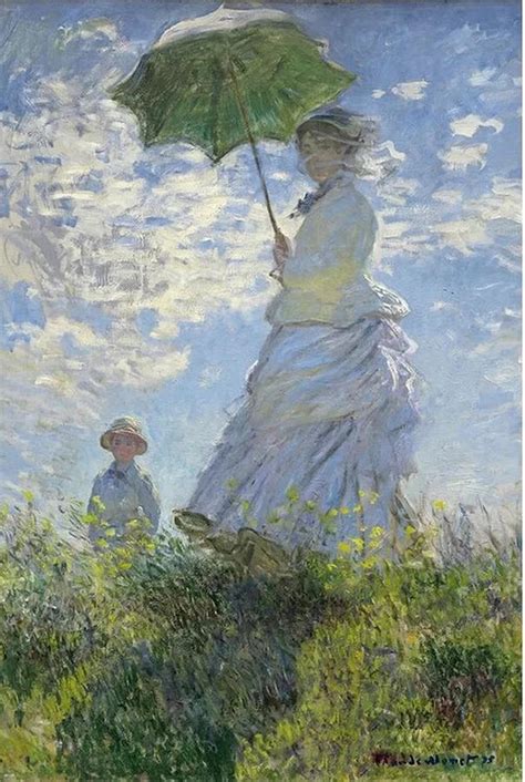 Claude Monet Woman With A Parasol Digital Art By Kronologieen Siems